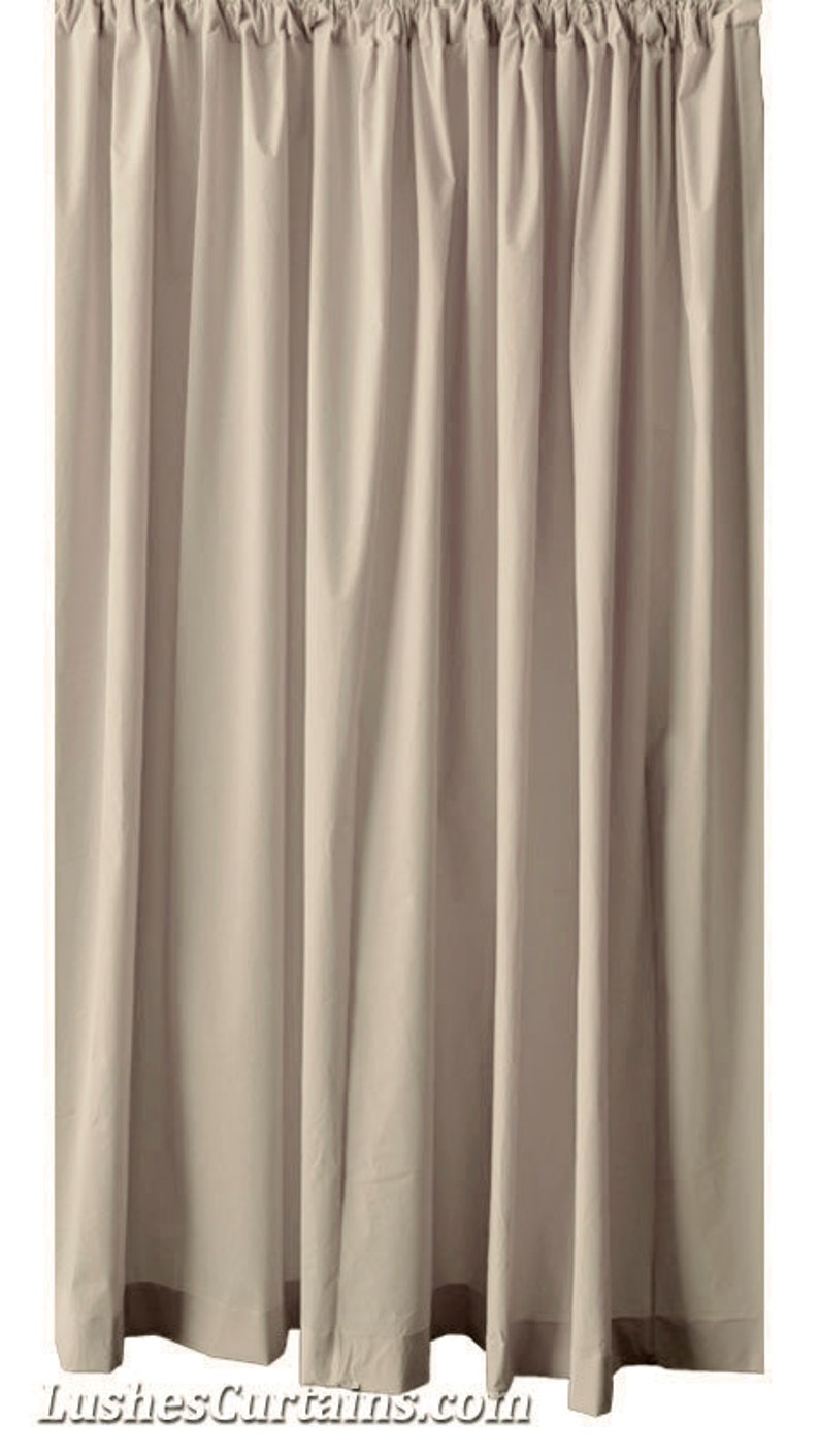 120 H Beige Velvet Curtain Long Panel Custom Drape Extra - Etsy