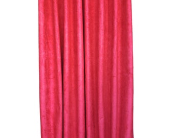 Green 120/" H Velvet Curtain Panel w//Grommet Eyelet Top Window Treatment Drapery