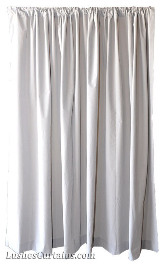 Gray Velvet Curtain 120 Inch High Long Panel Custom Made Etsy