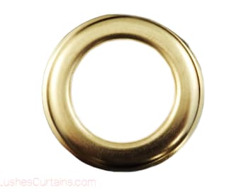 Large Gold Quality Metal Curtain Rod Drapery Supply #12 Hardware Size 1 9/16" Inner Diameter Decor Grommet/Rings Packs with Washer Eyelets