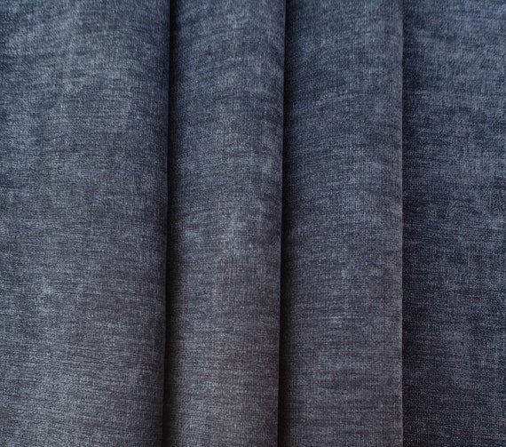 ROYL Blue Flocked Velvet Fabric Upholstery, Craft, Display - Fabric  Warehouse