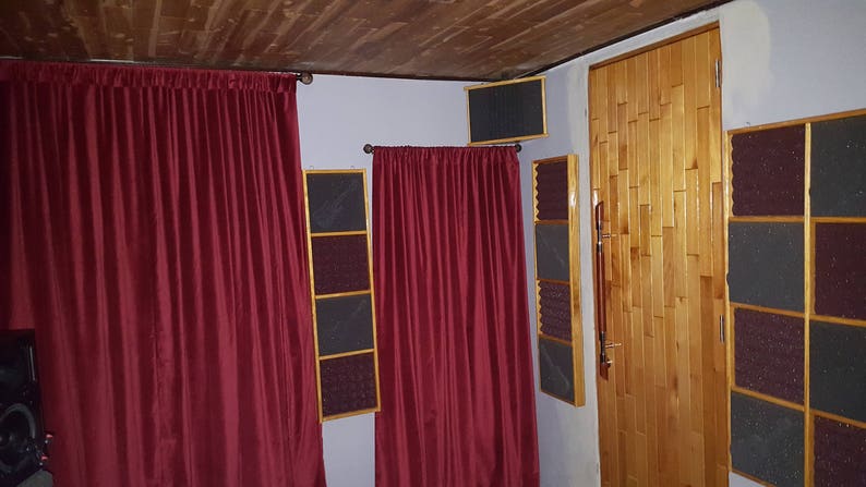 Burgundy Cotton Velvet Curtain 72 Long Panel Drapes High Quality Heavy Thick Ready Made Energy Saving