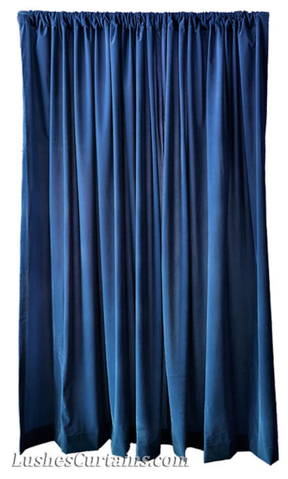 72" H White Velvet Curtain Long Panel w/Rod Pocket Top Drape Window Treatment 