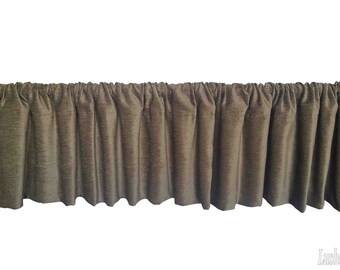 New Green Rod Pocket Top Curtain Topper Velvet Window Valance 96 inch wide x 15 in High Panel Custom Drapery Treatment Modern Home Decor