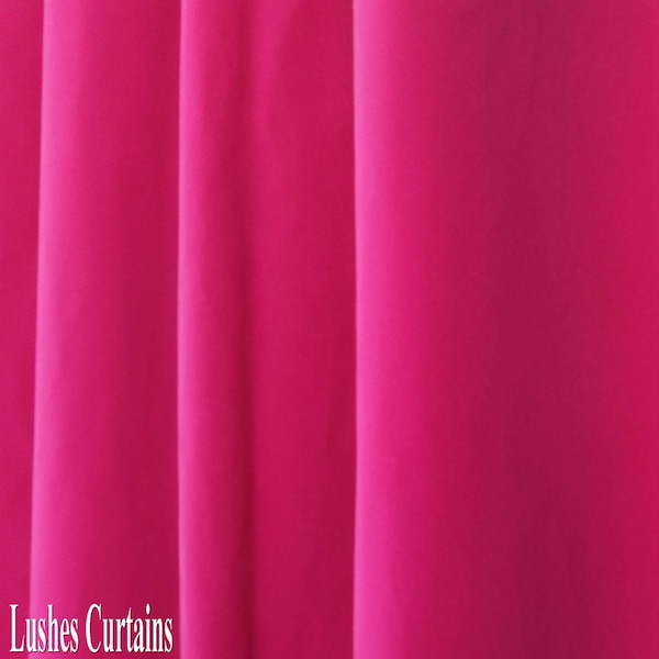 Solid Pink Flocked Velvet Fabric for Upholstery Craft, Curtain, Drapery, Discounted Material Sold by The Yard 54 inch Width - Free Shipping