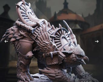 Armored Owlbear Miniature