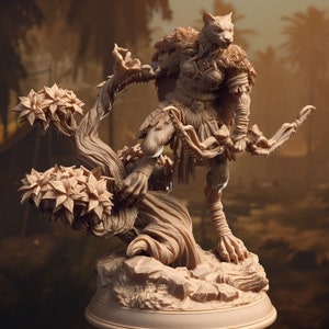 Female Tabaxi Ranger Miniature