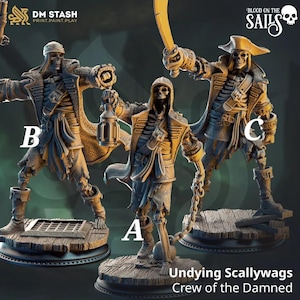 Undead Skeleton Pirate Miniature
