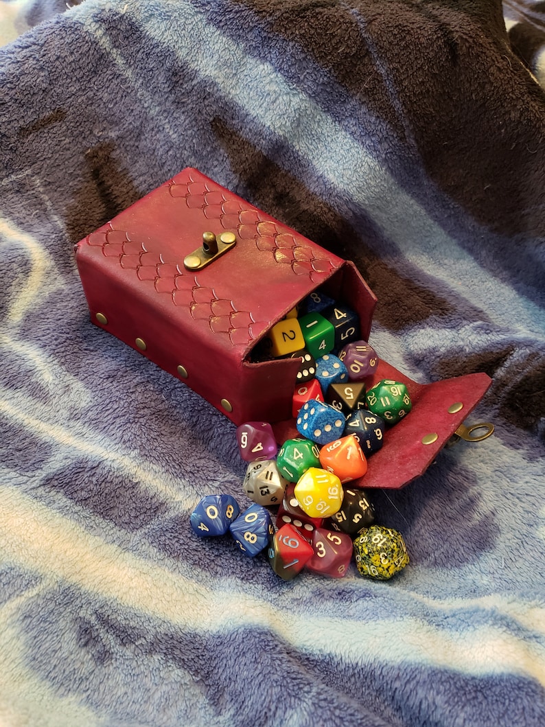 Custom Standard Leather Card/Dice Case Etsy