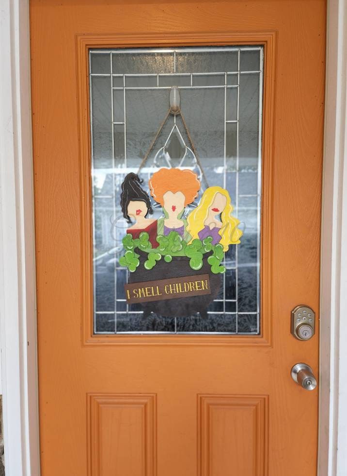 Hocus Pocus Witch Sanderson Sisters Replica Halloween Door Hanger Porch ...