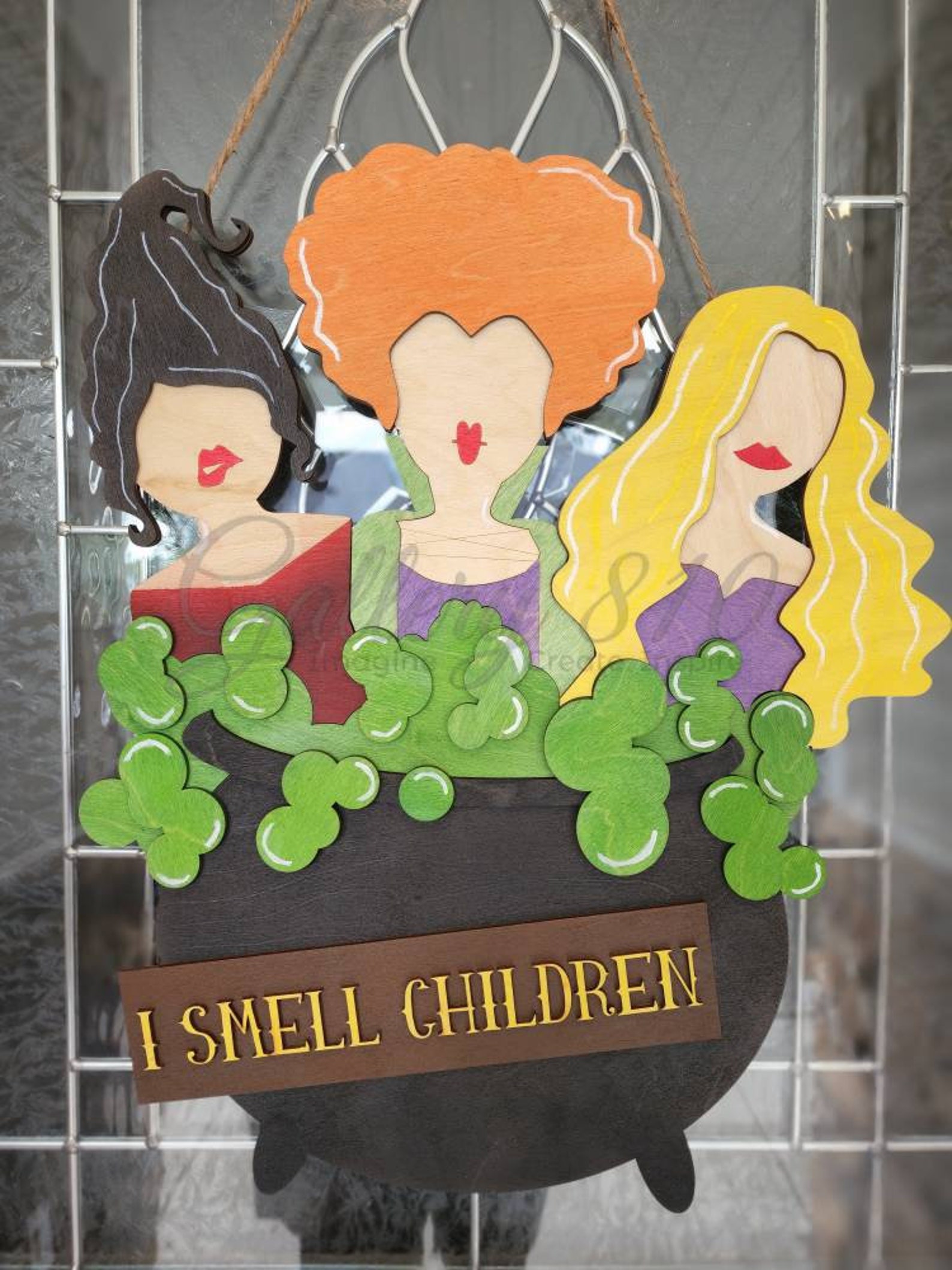 Hocus Pocus Witch Sanderson Sisters Replica Halloween Door Hanger Porch ...