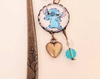 Cabochon stitch bookmark