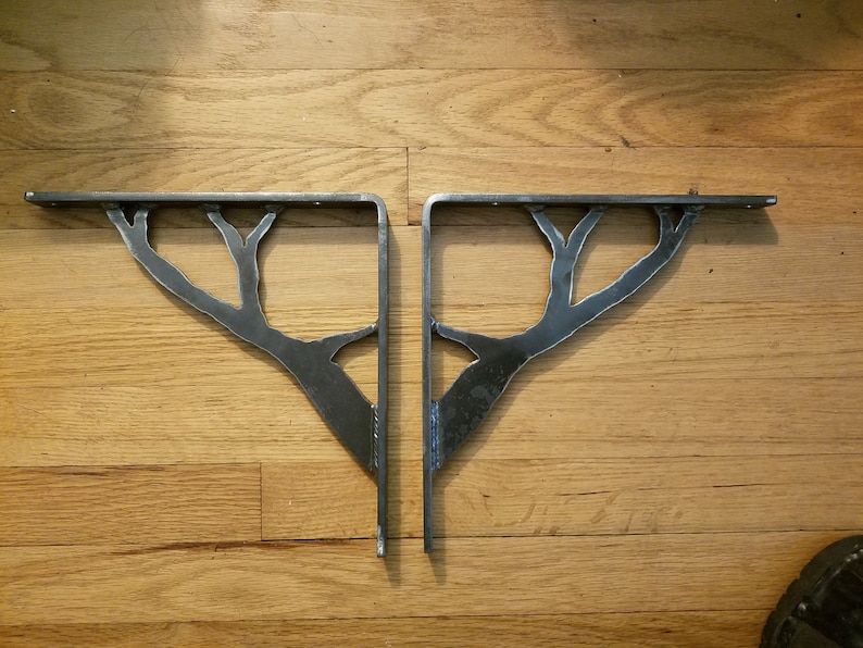 Tree Branch Shelf Brackets Etsy