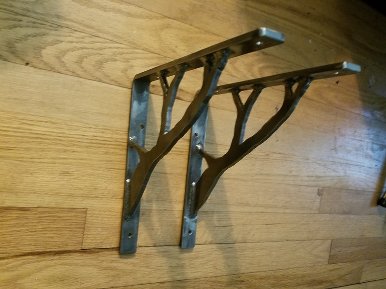 Tree Branch Shelf Brackets Etsy