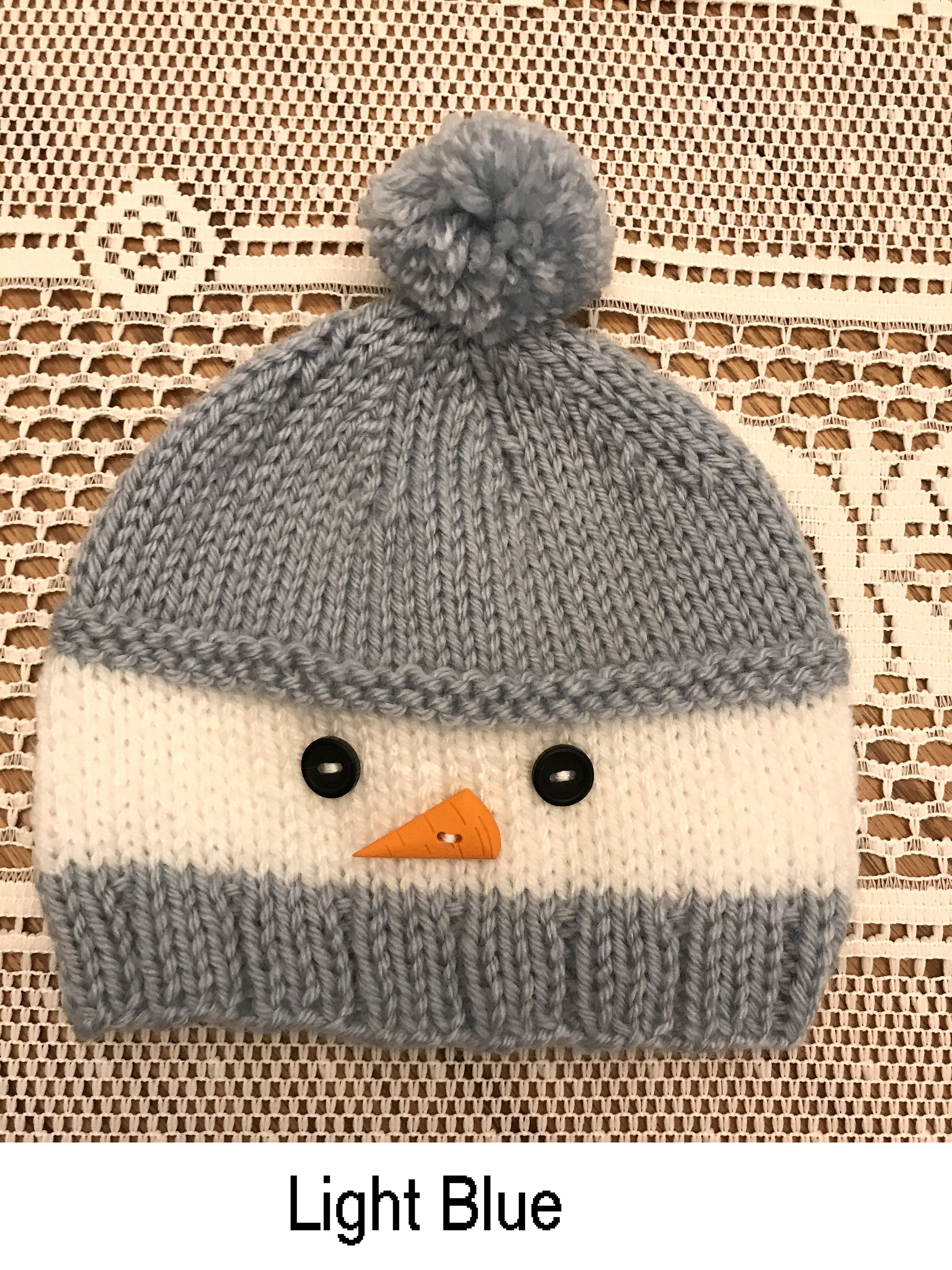 Snowman Hat (child Sizes, Assorted Colors) - Etsy UK
