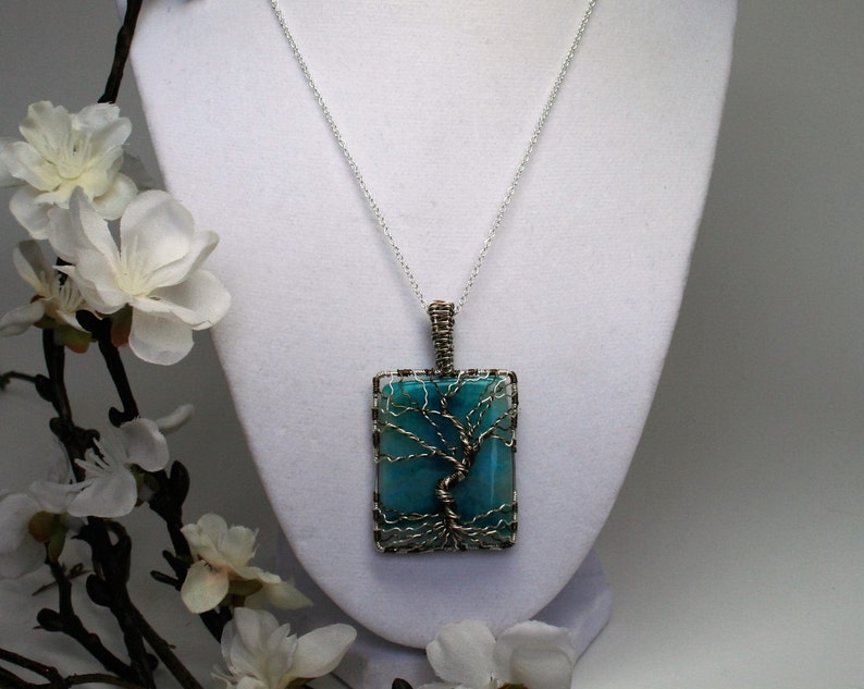 Wire Wrapped Tree Necklace Sterling Silver Tree of Life - Etsy
