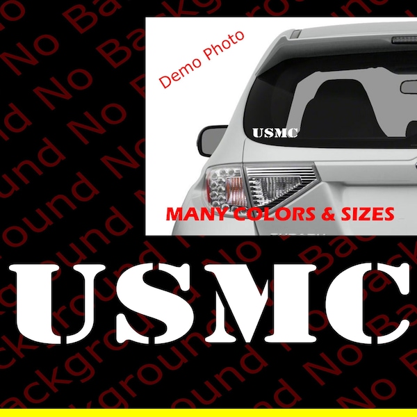 USMC Hobbyist License #22138: United States Marine Corps Sticker Die Cut Vinyl Decal for Window  Veteran Retired Soldiers AY008