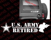Many Colors - United States Soldier Vinyl Die Cut Decal Sticker USMC Marines Army Retired Off Road Car Truck Window US Elite Force AY030