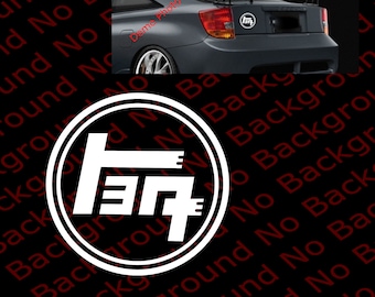 Vintage Circle Round TEQ Japanese JDM Window Fender Die Cut No Background Vinyl Decal Fits Corolla 86 Sienna Supra 86 Sport Car TY008