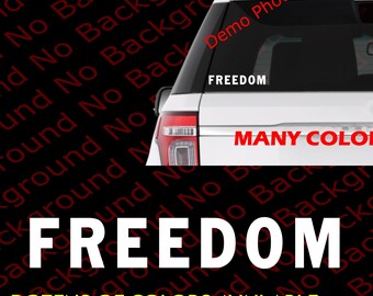 Many Colors/Sizes- Freedom Vinyl Die Cut Decal Sticker In Memory of Charlie Kirk Car Window Fender Bumper Liberty Patriot 1st Amendment US61