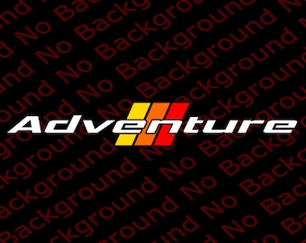 48" x 7" Adventure Racing Retro Rainbow Stripes Car Race Window Windshield Die Cut Decal RC110N