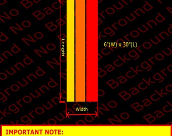 2 pieces 6" x 30" Retro Racing Stripes Retro Rainbow Color Vinyl Die Cut Decal Fits 4Runner Tacoma **Your Own Trimming May Be Required***