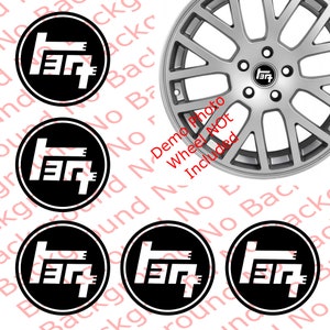5 pcs x Vintage Circle Round TEQ Japanese JDM Window Fender Die Cut No Background Vinyl Decal Fits 86 Corolla Blank Wheel Center Caps TY001