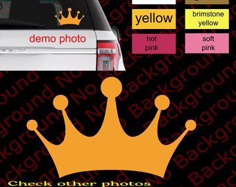 Royal UK King Queen Crown Prince Princess Vinyl Decal Die Cut Sticker for Car Bumper Window Fender Laptop Phone Tumbler FY169
