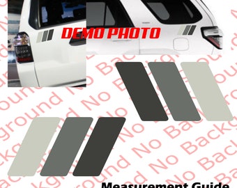 Many Colors & Sizes - Gray Colors Retro Racing Stripes Rainbow Vinyl Die Cut Decal Fits 4RUNNER Tacoma Tundra All Wheel Drive Sports TY009