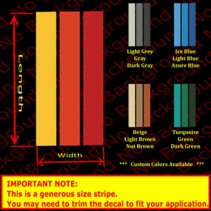 Retro Heritage Racing Stripes Rainbow Vinyl Die Cut Decal Fits Toyota 4Runner Tacoma Tundra **Your Own Trimming May Be Required*** TY009