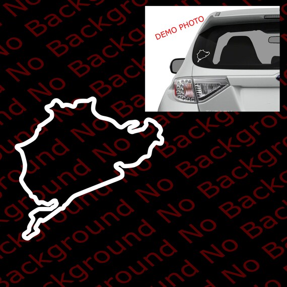 thumbnail image 2 of Nürburgring Nordschleife Track Map Vinyl Die-Cut Decal Sticker For Car 2 of 6