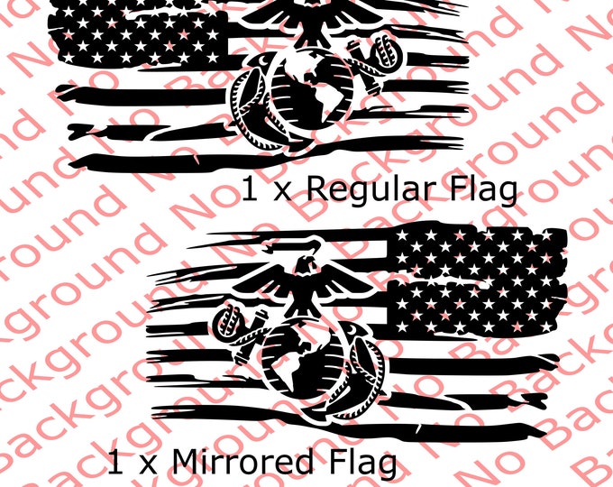 USMC EGA Sticker Self Adhesive Vinyl Eagle Globe Anchor Marines