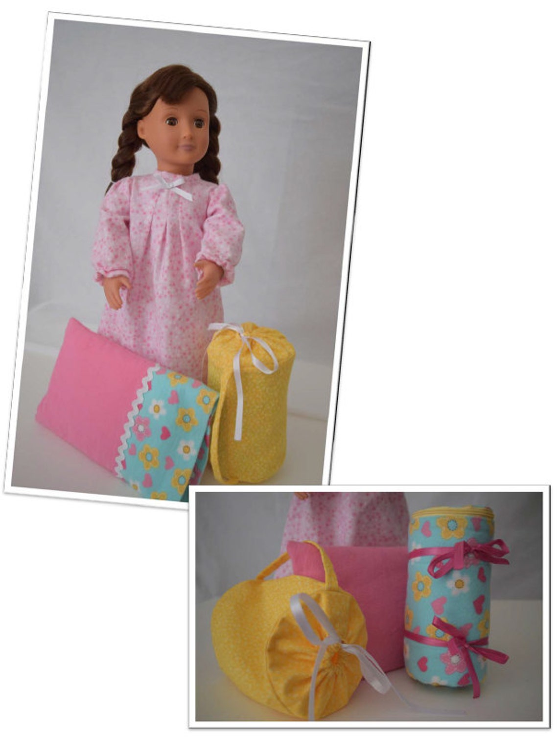 American Girl Sleeping Bag Pattern Pillow Pillow Case Etsy