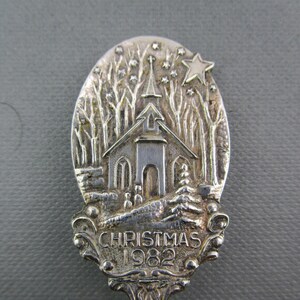 Christmas 1982 Spoon /Chapel Church-House/D.A.I 45 Holland - 5 1/4&quot;