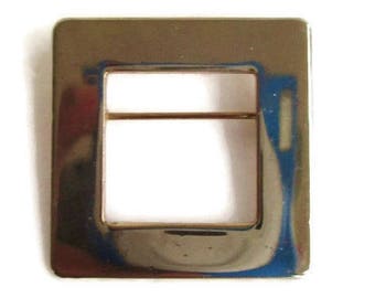 Goldtone Square  Brooch / Geometric Shape Pin/ Minimalist Brooch