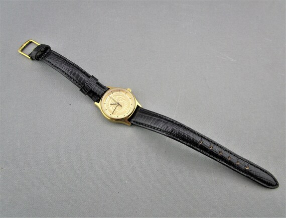 Hamilton 9818 Clayton County Schools Quartz Date Watch New Battery Gold Tone VTG Hamilton 7 Jewels Wristwatches for sale | eBay main image 3