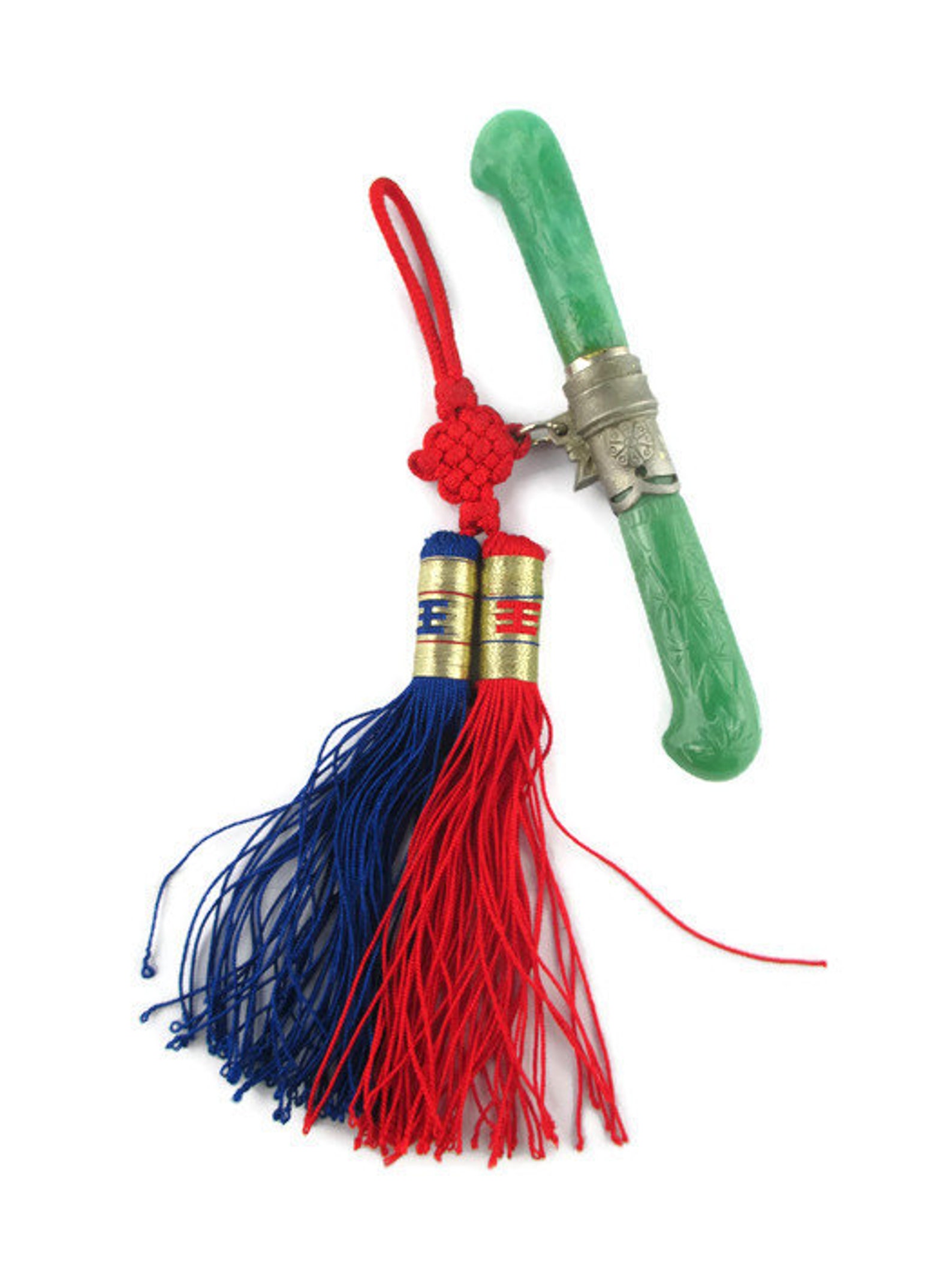 Vintage Feng Shui Sword Knife Mystic Knot Silk Cord Double Etsy