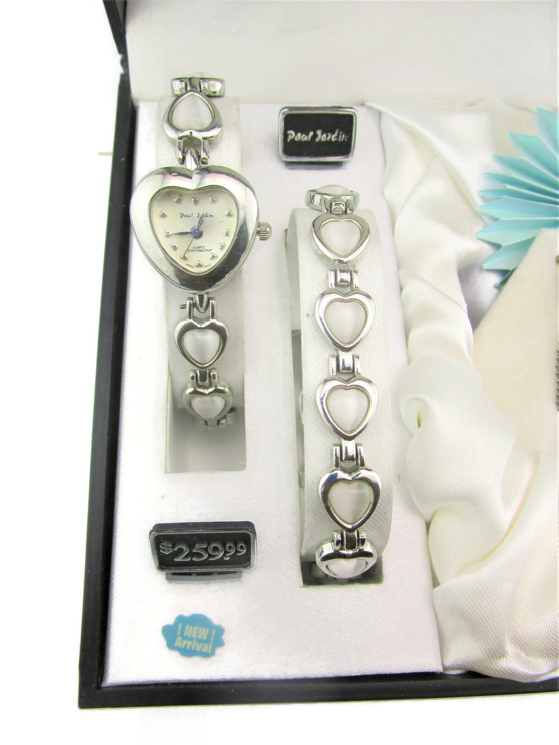 Paul Jardin Elegance Watch Set/silver Tone Earrings Necklace & Etsy