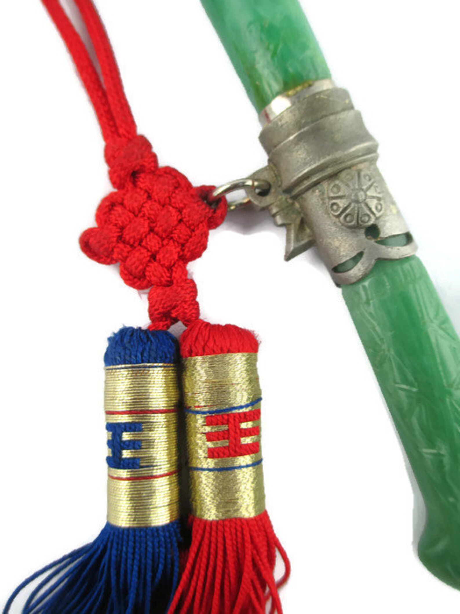 Vintage Feng Shui Sword Knife Mystic Knot Silk Cord Double Etsy