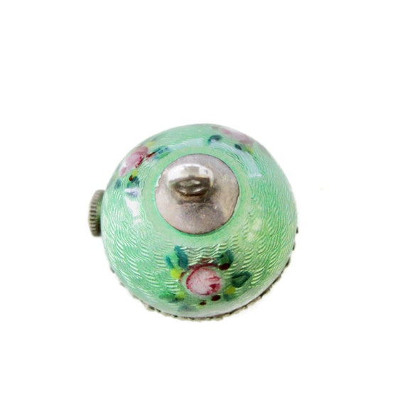 Bucherer Guilloché Ball Watch Necklace/925 Sterli… - image 8
