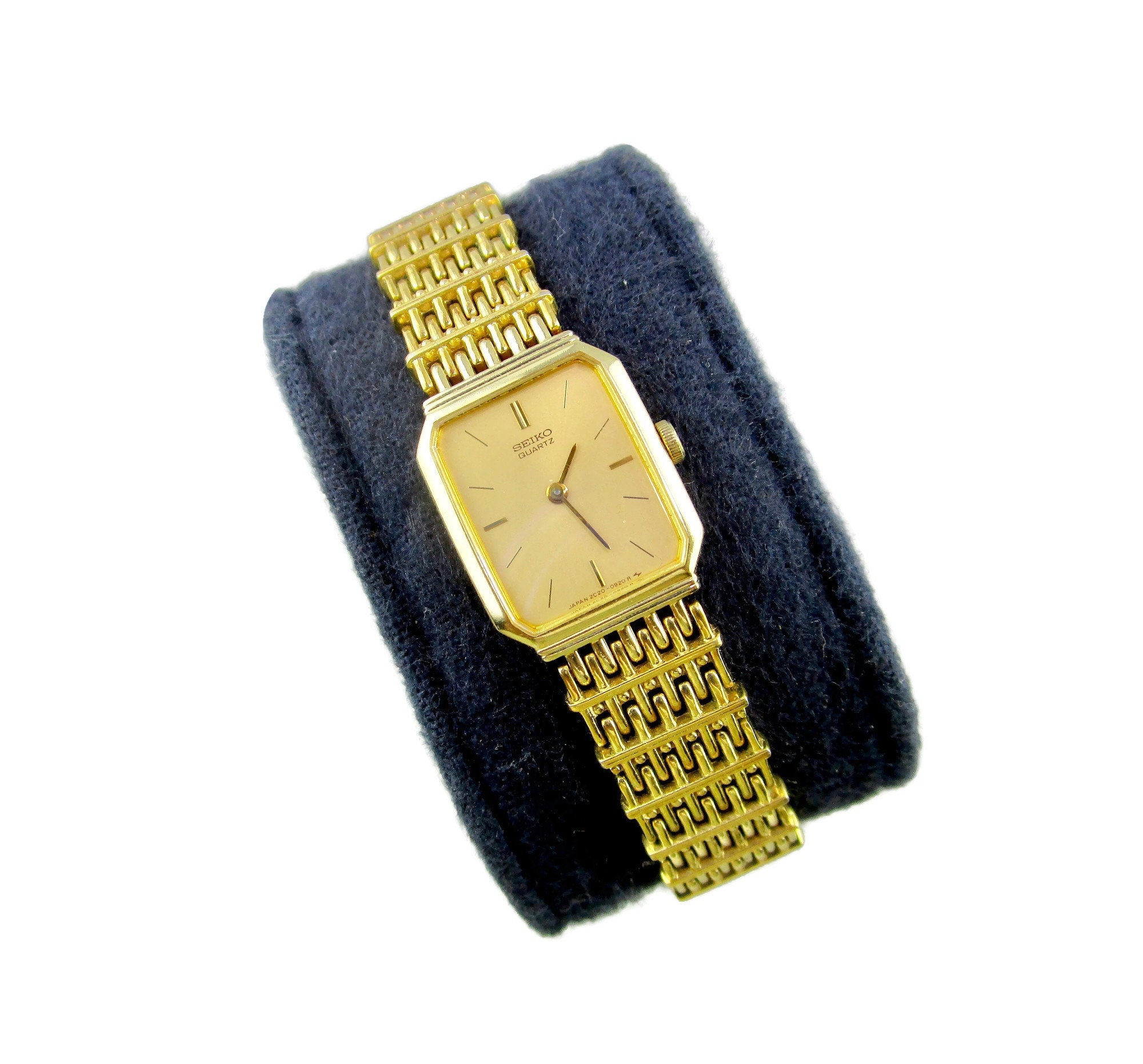 1992 Seiko Ladies Watch/gold Plated Band and Dial/japan 2C20 - Etsy