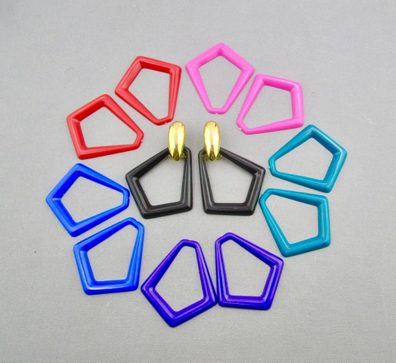 Interchangeable Earrings Set of 6/Gold Tone Clip-… - image 1
