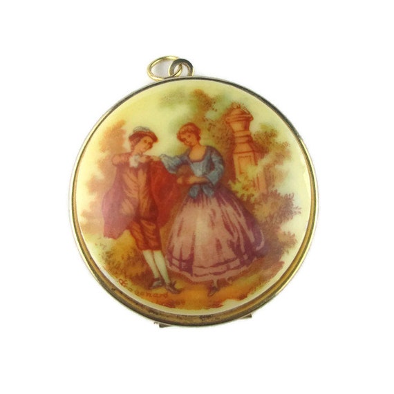 Vintage FRAGONARD French Colonial Courting Scene … - image 1