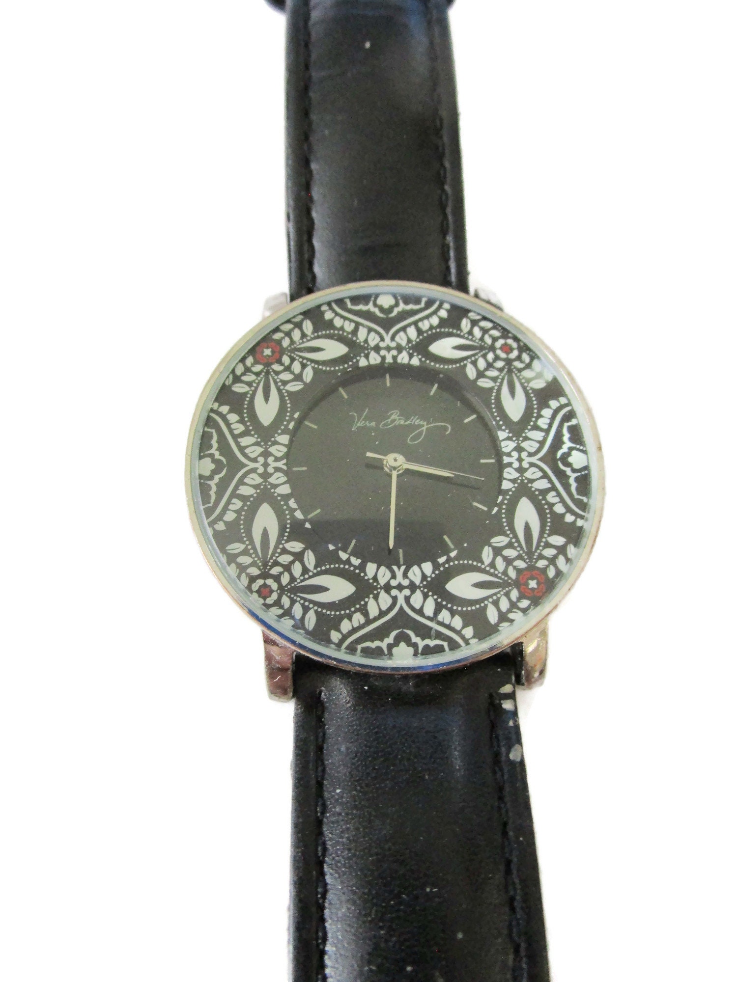 Signed Vera Bradley Navy Fabric  Leather Watch NEW Vera Bradley Watch Nantucket Navy | Mercari main image 4