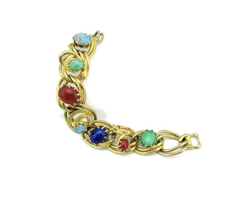 Reinad 5th Ave N.Y Bracelet / Kafin Style Semi Precious Gem