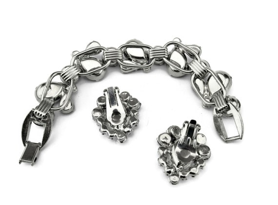 JULIANA D&E Bracelet Earrings Demi Parure/Jet Bla… - image 5