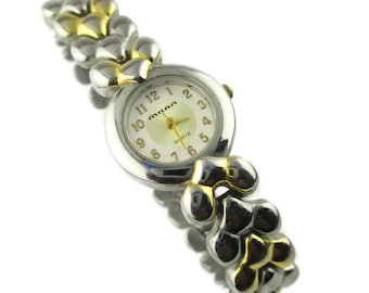Milan Quartz Watch – Silver & Gold Tone Stainless Steel Bracelet