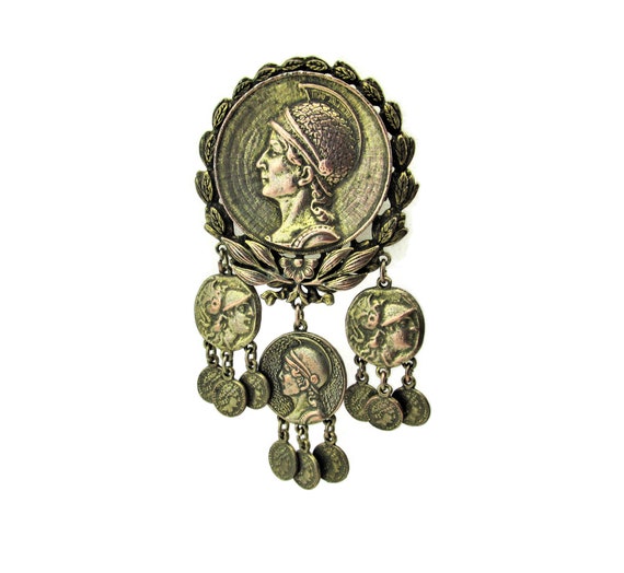 SAMSAN Athena The Greek Brooch/Convertible Pendan… - image 8