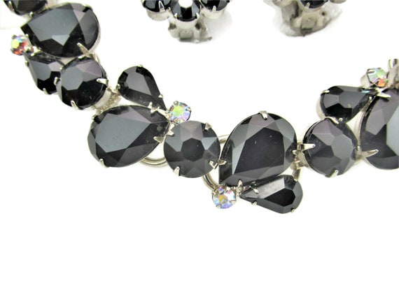 JULIANA D&E Bracelet Earrings Demi Parure/Jet Bla… - image 10