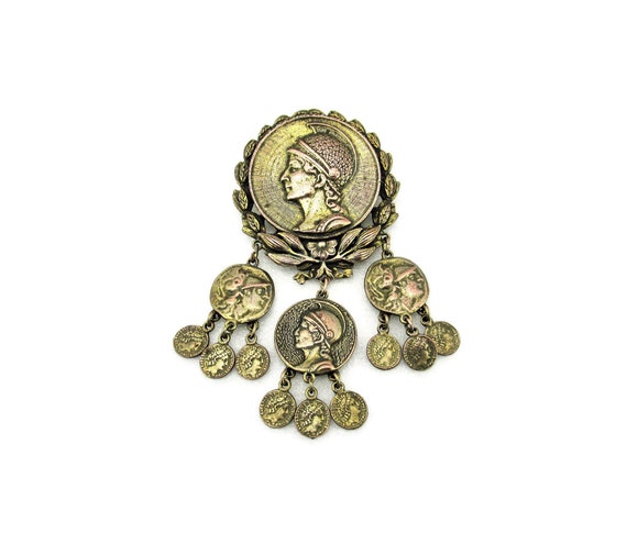 SAMSAN Athena The Greek Brooch/Convertible Pendan… - image 2